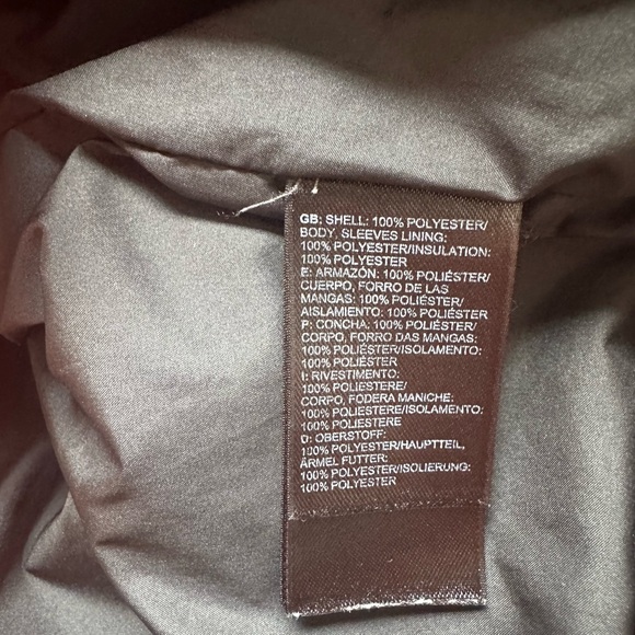 The North Face Men’s Bombay Insulated Winter Jacket for Ski Snowboard in Orange - Picture 4 of 9